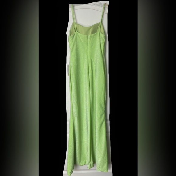 NWT Lime Green Sparkly Formal/ Prom Dress - Picture 6 of 8